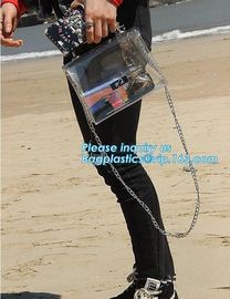 Chain Bag Cute Girl's Clear PVC Transparent Sling Hobo Handbag, PVC Women Handbag, PVC Beach Bag handbag/Fashion women h