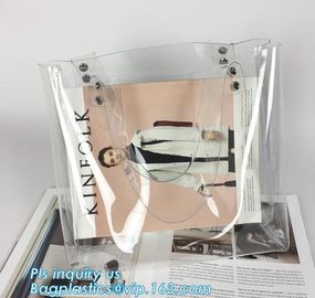 PVC Crossbody Messenger Shoulder Bag Sling Bag, Fashion PVC Transparent Shoulder Bag, PVC Shoulder Bag Travel Gym Tote B