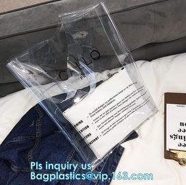 Durable eco-friendly clear bag PVC shopping bag, clear handle plastic pvc shopping bag, Waterproof Clear PVC Shopping Ba