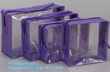fashion custom pvc shopping bag with your logo, eco-friendly transparent shopping bag by machine for cosmetic gift cheap