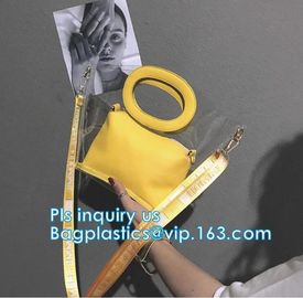 tote bag pu waterproof beach package handbag, Colorful PVC PU Handbag For Woman, Beach Bag Women Handbag With Cotton Rop