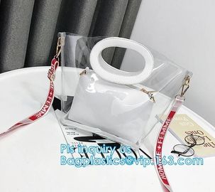 tote bag pu waterproof beach package handbag, Colorful PVC PU Handbag For Woman, Beach Bag Women Handbag With Cotton Rop
