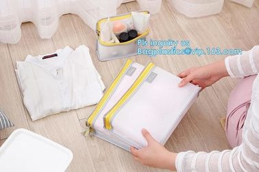 cosmetic mesh zipper bag for promotional gifts and cosmetics, Nylon Mesh Makeup Cosmetic Bag Clear Mesh Make up Cosmetic