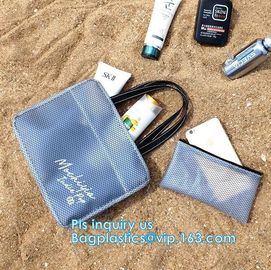 cosmetic mesh zipper bag for promotional gifts and cosmetics, Nylon Mesh Makeup Cosmetic Bag Clear Mesh Make up Cosmetic