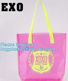 PVC Cosmetic Gift Bags Diy Christmas Packing Bags, bags with handle for retail display, Organizer Storage Bag Large PVC