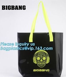 PVC Cosmetic Gift Bags Diy Christmas Packing Bags, bags with handle for retail display, Organizer Storage Bag Large PVC