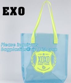 PVC Cosmetic Gift Bags Diy Christmas Packing Bags, bags with handle for retail display, Organizer Storage Bag Large PVC