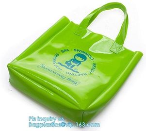 PVC Cosmetic Gift Bags Diy Christmas Packing Bags, bags with handle for retail display, Organizer Storage Bag Large PVC