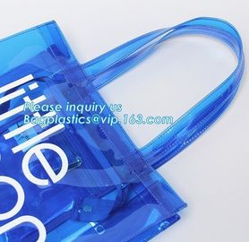 Plastic Bag OEM Custom PVC PP Printed Plastic Shopping Bag, poly packaging bag with handle, net bag,swimming bag,mesh ba