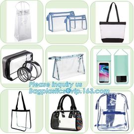 High School Pvc Backpack Bag In Bag In America With Cosmetic Bag, Clear pvc backpack, clear plastic bags, clear backpack