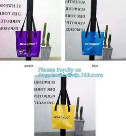 Biodegradable Recyclable PVC Clear Shopping Plastic Gift Bags, PVC Toy Plastic Bag with Card Header, Die Cut Custom Plas