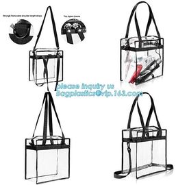 Multi-pockets School Outdoor Clear Transparent PVC Daypack Backpack, Heavy-duty clear PVC school travel backpack with pa