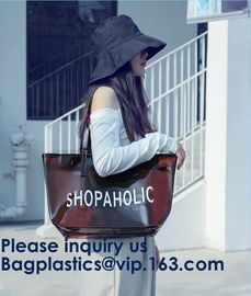 Beautiful Plastic PVC Beach Bag Clear Travel Cosmetic Bags, Fashion Clear PVC Beach Bag, Vinyl Plastic Bag, Envelope Clu