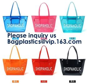 Waterproof Beach Pvc Bag Summer Beach Bag, China Suppliers Transparent PVC Women Bags Tote Beach Handbags