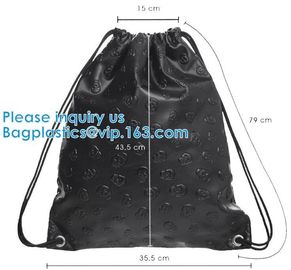 Drawstring Leather Pu Backpack PU Hologram Drawstring Bag,cosmetics, promotion, shopping, supermarkets, gifts, apparel