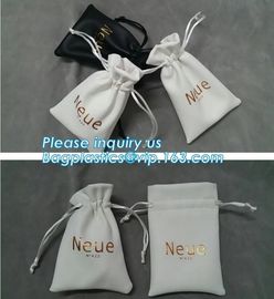 Various Size Brown Pu Leather Drawstring Cosmetic Pouch Promotional Make Up Organizer Bag With Drawstring Bagease