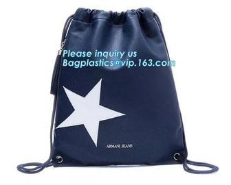 Soft Best Selling Pu Leather Drawstring Bag,PU Leather Earphone Headphone Drawstring Pouch Bag, Bagease, Bagplastics