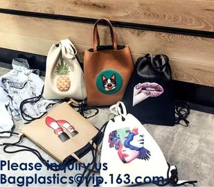 Eco-Friendly Wholesale Makeup Bag Pu Leather Custom Drawstring Cosmetic Bag,Galaxy pu leather drawstring cosmetic pouch