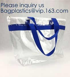 Wholesale vinyl tote bag Women Fashion Red Heart Transparent Beach Shopping Clear Vinyl PVC Shopper,Vest Handles Bags Th