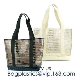 Women Gender and Casual Tote Shape large capacity clear PVC Beach Bag,Tote Bag Clear Transparent Shopping Bag For Women