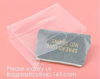 Promotion Transparent Clear Shopping Pvc Bag With Custom Print Nylon &amp; PVC Material Combined Custom Tote Bag Shopping Ba