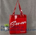 Mirror Shiny PVC Shopping Bag,Wholesale Custom Printed Waterproof Transparent Pvc Tote Bag Clear Pvc Jelly Shopping Bag