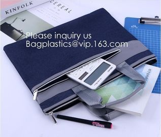 Large Water Resistant File Storage Silicone Coated Non-Itchy Fiberglass Money Bags Safe Fireproof Document Bags With