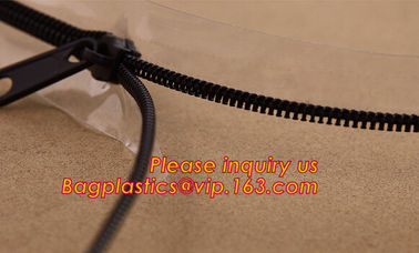 pp double track plastic zipper, pe plastiz seal zipper, PE Hermetic seal zipper