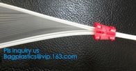vacuum bags without teeth double color flange zipper, PVC Plastic Slider Zipper For Plastic Zipper Pouch, double color f