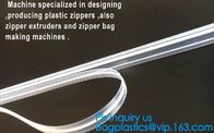 multi colored transparent plastic easy tear zipper, closure pe bag clear press lok zipper, reclosable press zipper