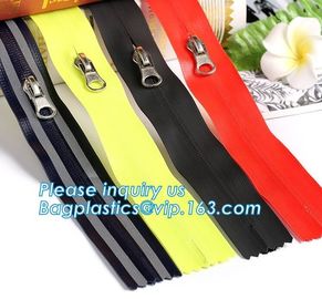 OEM design zipper with semi auto lock slider/ continuous zipper/ zipper waterproof, 5# nylon &amp; waterproof zipper seamles