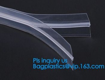 plastic flange zipper without teeth, PP/PE/PVC/EVA Plastic Flange Zipper For Pouch, PP/PE/PVC/EVA Plastic Flange Zipper