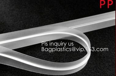 PP/PE/PVC/EVA Plastic Flange Zipper For Pouch, PP Plastic Press To Close Reclosable Flange Zipper for Standard Zipper Po