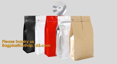 Biodegradable foil pouch standing up spice bag Clear Window Food Packaging Bag Metalized Stand Up Pouch With Zipper,