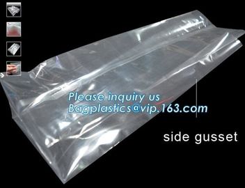 Small Cello Party Transparent Plastic Food Customized opp square block bottom bags for candy packing,bottom opp plastic