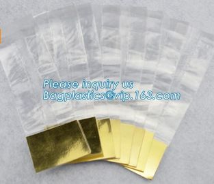 Factory wholesale side gusset clear polybag plastic square flat bottom bopp bag side gusset cello bag bagease bagplastic