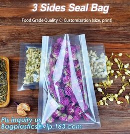 clear opp/cpp three side seal bag for beans,biscuits,cookies,pp cpp self-adhesive poly bag with glue tape,CPP BOPP plast