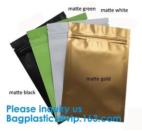 1 oz Matte white printing Loose Leaf Herbal Tea Packaging zip lock bag / Tea Leaf Bag,Herbal Child Proof Bag For Tobacco