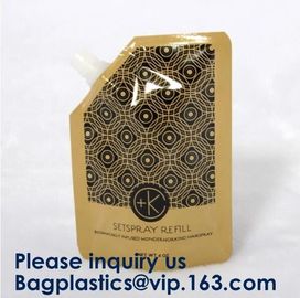 Salad Snack Powder Wheat Flour Stand Up Pouch Soup Spice Packaging Bag With Window,Soup Packaging Bag Food Grade Zip Loc
