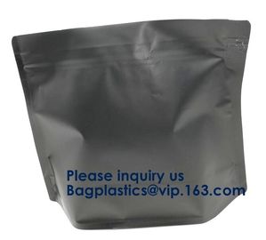 Reusable Side Gusset Coffee Bag Inside Aluminum Foil Coffee Packing With Valve,Aluminum Foil Vacuum Packing Bag, Zipper