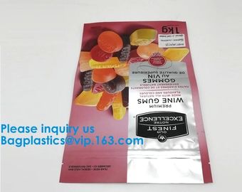 Flat Bottom Pouch / Box Pouch For Food,Side Gusset Bag Flat Bottom Square Bottom Side Gusset Bag With Zipper