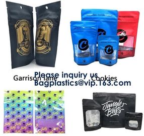 Mylar Zip lockk Foil Carbon Smell Proof Bag with One Side Clear,3.5 Grams Jungle Boys Packaging Paris Og Smell Proof Zippe