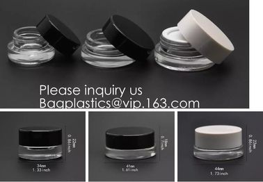 5ml Glass Jar 6ml-Borosliicate Glass Jar Concentrate Jars With Lid Broscilate Glass Jar with Silicone Lid Glass Dab Jars