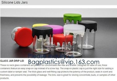 Glass Jar 3ml,5ml,7ml,10ml,15ml,30ml Storage Bottles &amp; Jars, Small Glass Jars Containers Silicone,Plastic,Bamboo,Glass