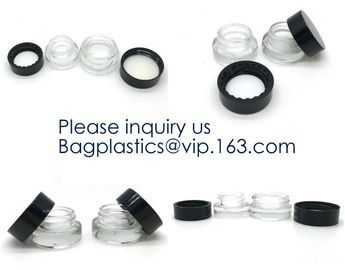 Glass Jar 3ml,5ml,7ml,10ml,15ml,30ml Storage Bottles &amp; Jars, Small Glass Jars Containers Silicone,Plastic,Bamboo,Glass