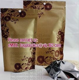 Side Gusset Bags, Quad Sealed Bags, Cookie packaging, Tea pack, Coffee pack, Oil packaging Aluminium Foil Zip lockk Bags W