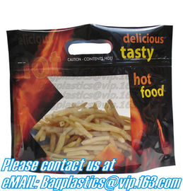 Zipper Hot Chicken Bags/ Roasted Chicken Packaging Bag With Window/ Microwaveable Grilled Chicken Bag, bagease, bagplast