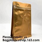 Pack Packaging Reusable Aluminium Foil Zip Lock Stand Up Food Pouches Bags with Tear Notch for Food Storage, bagease