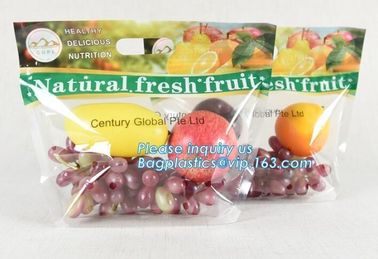 resealable stand up pouch slider zipper fresh fruit/vegetable protection packaging bag, OPP Laminated Slider Fruit / Gra