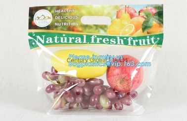 resealable stand up pouch slider zipper fresh fruit/vegetable protection packaging bag, OPP Laminated Slider Fruit / Gra